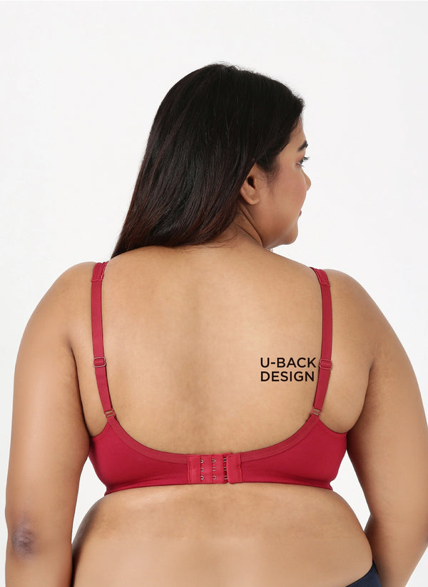 Curvy Lift - Wire-Free Support Bra with Full Coverage, Nipple Concealer, Side Support & Cushioned Straps