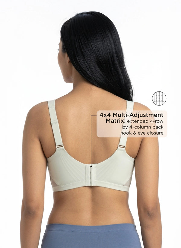 BL BN B 66 - Seamless Bonded Wire-Free Medium Coverage Bra with Breathable Mesh & No Visible Lines