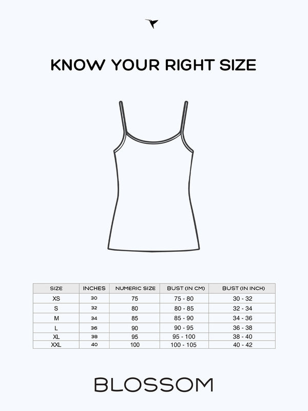 Active Slip for Women - Cotton Board Shoulder Camisole