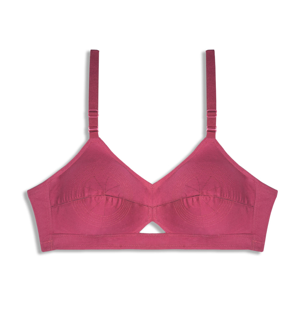 Woven Rings - Breathable Cotton Bra With Strong Support & Comfort Fit