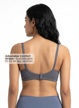 Invisi Bra - A Comfort-Focused Bra with Stitch-Free Cup Construction, a Soft Underband and Full Coverage for Everyday Support