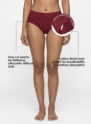 Free Bond - Advanced Bonding Technology with Lightweight Polyamide, Mid-Waist Fit, and Cotton-Lined Gusset for Everyday Comfort_Pack of 1