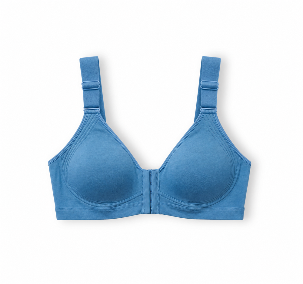 Ease Open Bra - Full Coverage Seamless Non-Padded with Nipple Concealer & Front Open Bra