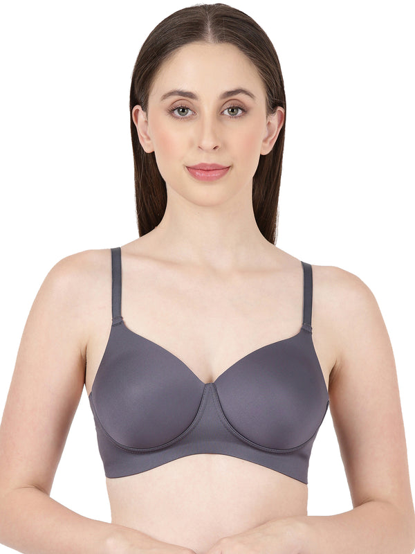 Aura Pad - Bonded, medium-padded seamless bra with gentle lift and side support
