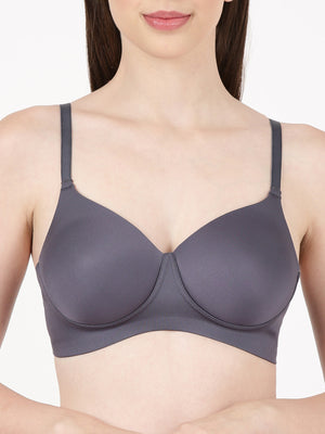 Aura Pad - Bonded, medium-padded seamless bra with gentle lift and side support