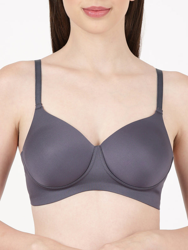 Aura Pad - Bonded, medium-padded seamless bra with gentle lift and side support
