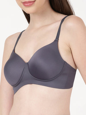 Aura Pad - Bonded, medium-padded seamless bra with gentle lift and side support