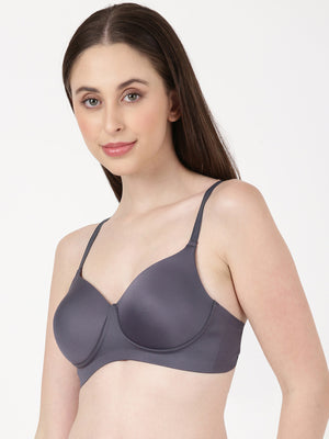 Aura Pad - Bonded, medium-padded seamless bra with gentle lift and side support