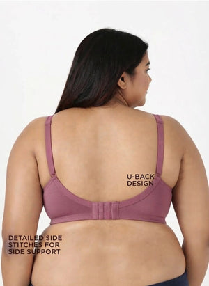 Curvy Lift - Wire-Free Support Bra with Full Coverage, Nipple Concealer, Side Support & Cushioned Straps