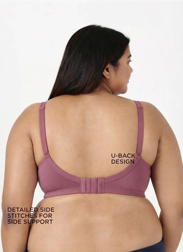 Curvy Lift - Wire-Free Support Bra with Full Coverage, Nipple Concealer, Side Support & Cushioned Straps