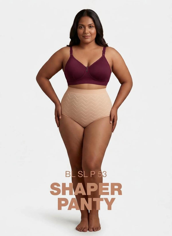BL SL P 53 - High-rise Shapewear Brief with Seamless Waistband _ Pack of 1