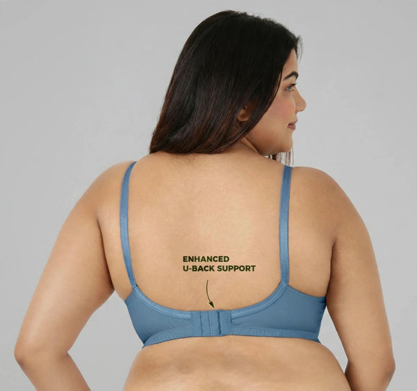 Plus Size Bra - Plus Size Support Bra with Seamed Cups for Heavy-Busted Women