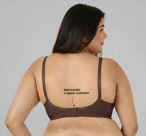 Plus Size Bra - Plus Size Support Bra with Seamed Cups for Heavy-Busted Women
