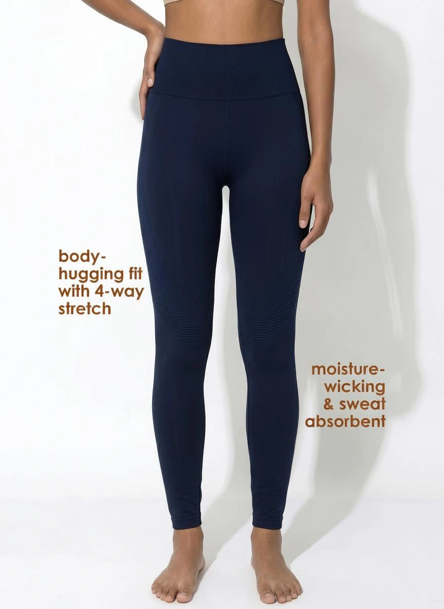 BL SL L 54 - Seamless Tubular Construction with High-Waisted Contour Shaping and Ankle-Length Fit.