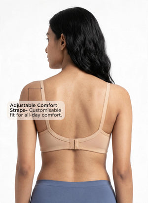 Invisi Bra - A Comfort-Focused Bra with Stitch-Free Cup Construction, a Soft Underband and Full Coverage for Everyday Support