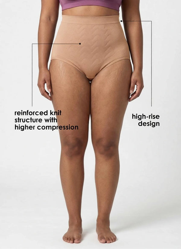 BL SL P 53 - High-rise Shapewear Brief with Seamless Waistband _ Pack of 1