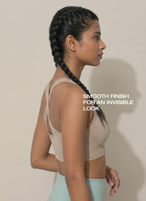 BL SL B 52 -Seamless stretchable fabric with a broad underband for support and a no-slip racerback design