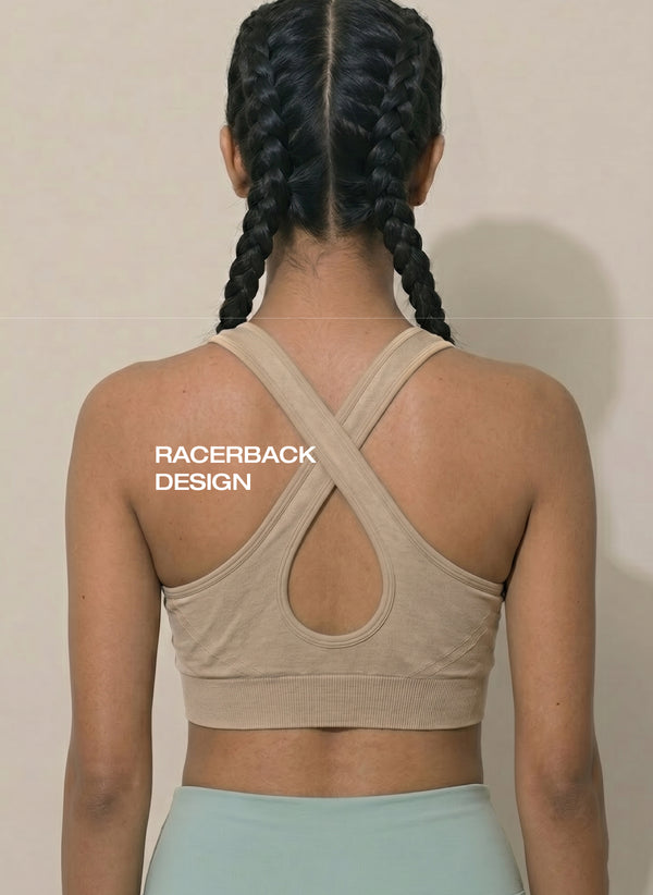 BL SL B 52 -Seamless stretchable fabric with a broad underband for support and a no-slip racerback design