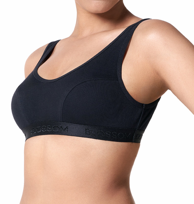 blossom-sporty bra-black2-Sports collection-utility based bra