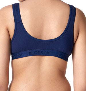 blossom-sporty bra-navy blue3-Sports collection-utility based bra