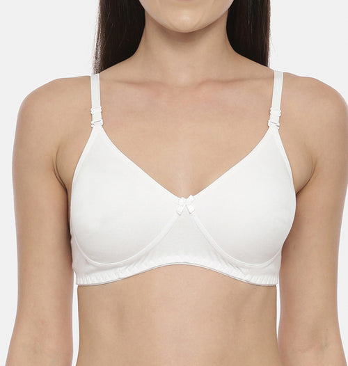 blossom-t-shirt bra-white1-knitted-everyday bra