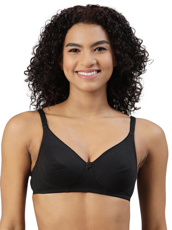 blossom-elegant bra-black1-knitted-everyday bra
