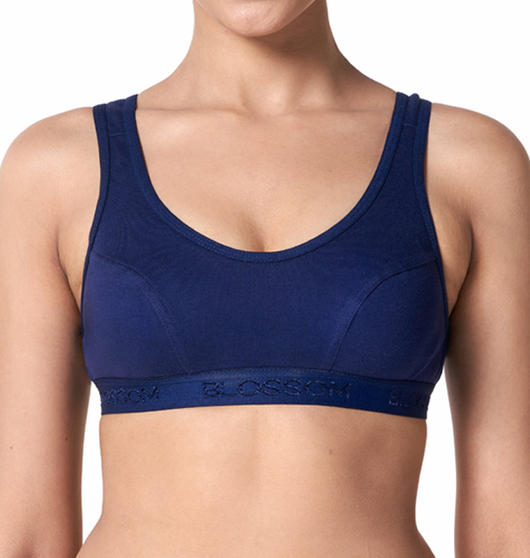 blossom-sporty bra-navy blue1-Sports collection-utility based bra