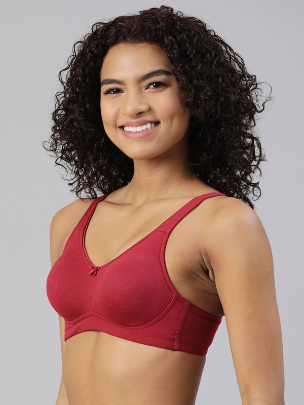 blossom-wrap around-red wine3-plus size bra