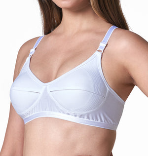 blossom-well support bra-white2-Woven cotton-support bra