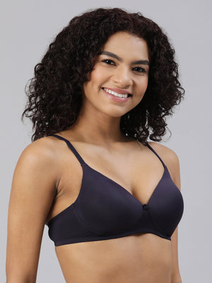 blossom-featherlite bra-navy blue4-lightly padded-padded
