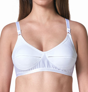 blossom-well support bra-white1-Woven cotton-support bra