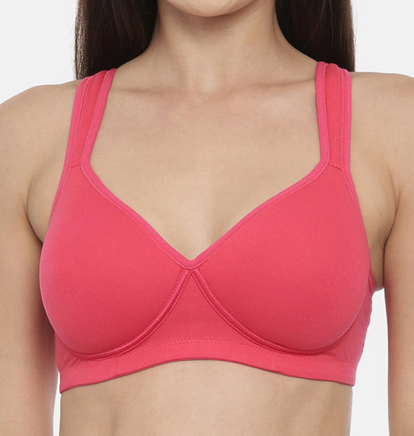 blossom-shouldering bra-raspberry1-medium padded full coverage-padded