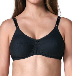 blossom-saree bra-black1-woven cotton-everyday