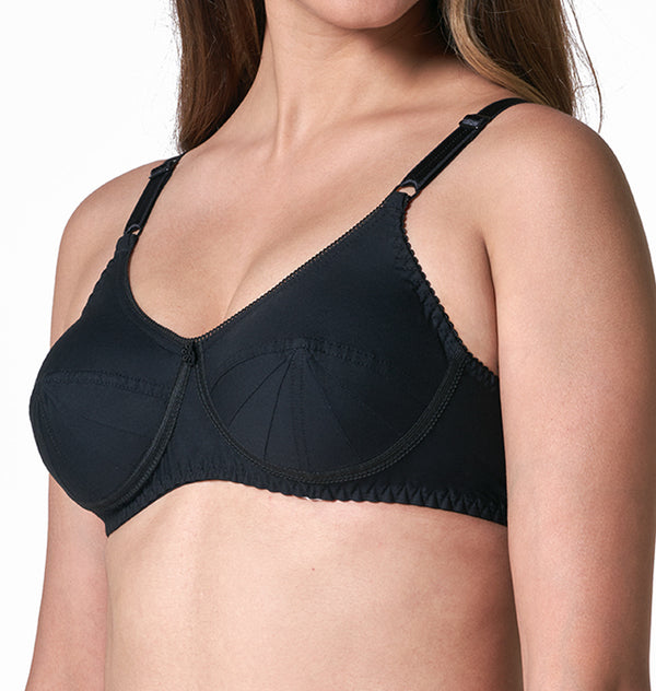 blossom-saree bra-black2-woven cotton-everyday
