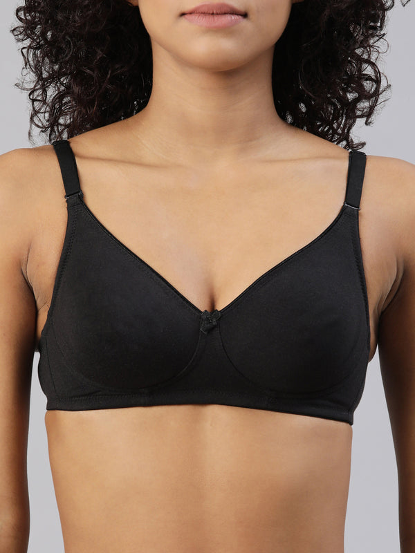 Buy_Blossom_Elegant_Bra_Cotton_Stretch_Moisture_T-Shirt_Bra_Black-2