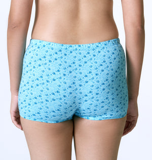Buy_Blossom_full coverage_cotton_Panty_Boy short_mid rise_concealed Elastic waistbands_printed_assorted Panty_3Pack