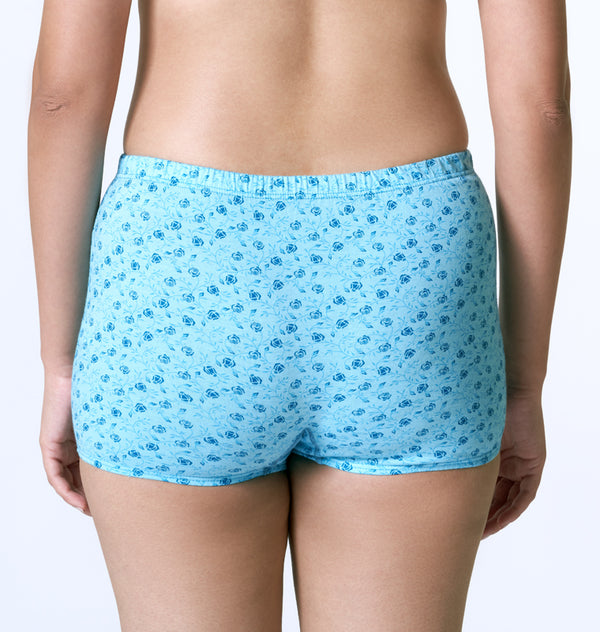 Buy_Blossom_full coverage_cotton_Panty_Boy short_mid rise_concealed Elastic waistbands_printed_assorted Panty_3Pack