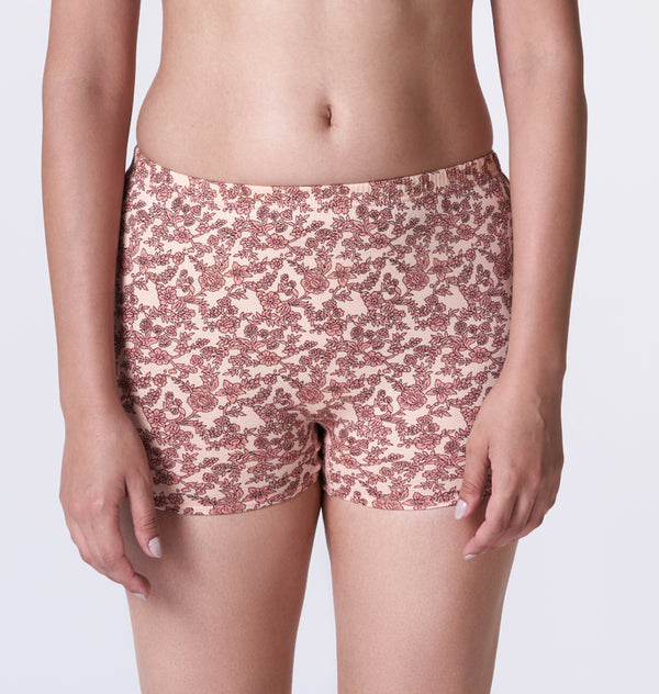 Buy_Blossom_full coverage_cotton_Panty_Boy short_mid rise_concealed Elastic waistbands_printed_assorted Panty_3Pack