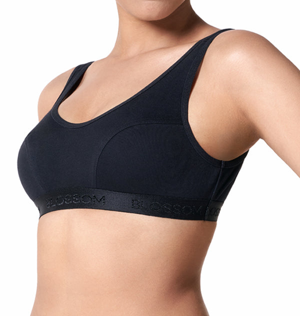 Buy_Blossom_seemed_cups_pull_on_style_bra_sporty_bra_Black