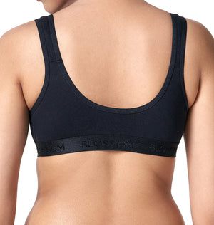 Buy_Blossom_seemed_cups_pull_on_style_bra_sporty_bra_Black