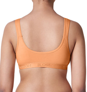 Buy_Blossom_seemed_cups_pull_on_style_bra_sporty_bra_Peach