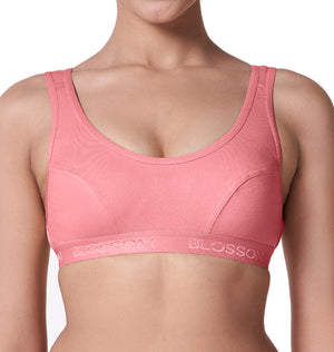 Buy_Blossom_seemed_cups_pull_on_style_bra_sporty_bra_Pink