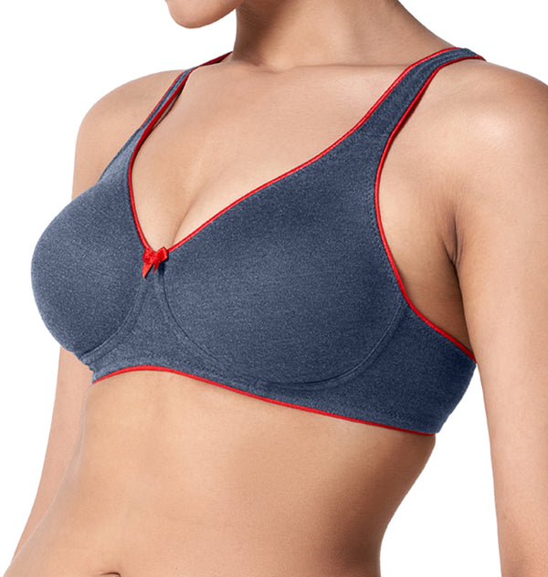 Buy_Blossom_tshirt_bra_Brilliant_cotton_polyester_non-padded_moulded_cups_Navy-Blue