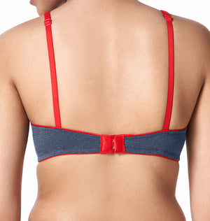 Buy_Blossom_tshirt_bra_Brilliant_cotton_polyester_non-padded_moulded_cups_Navy-Blue