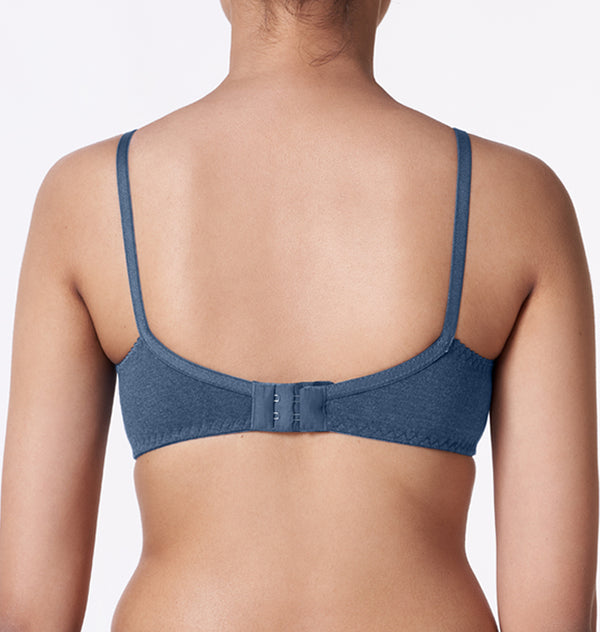 blossom-winners bra-navy-blue-melange-2-Knitted-everyday bra